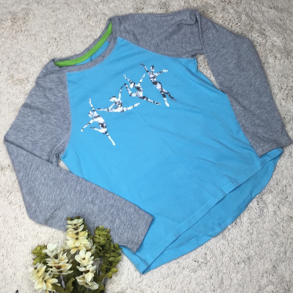 MTA SPORT blue and grey long sleeve size M 7/8